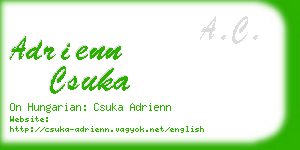 adrienn csuka business card